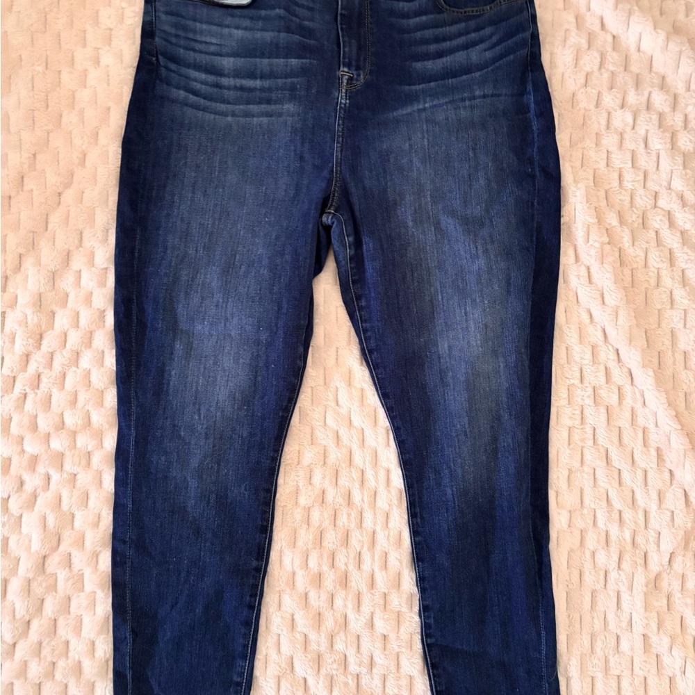 7 For All Mankind Dark Blue Skinny Jeans